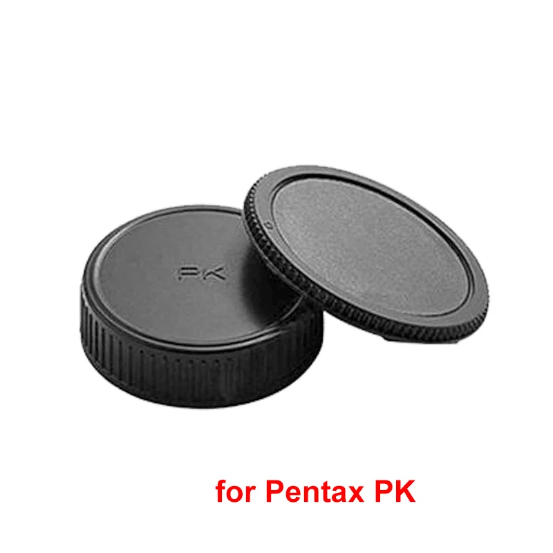 

Camera Body Cap Rear Lens Cap Cover Cap Kit For Pentax PK 18-55mm 55-300mm Cover Camera Cap Lens Black Protector Camera