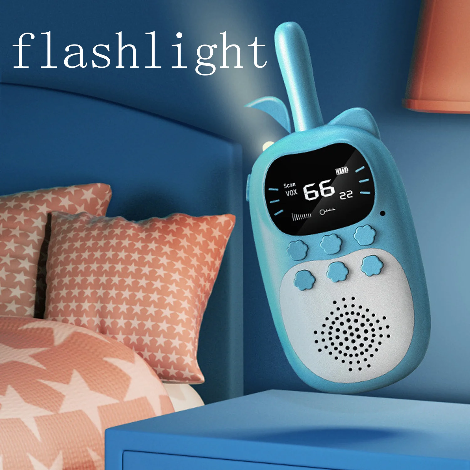 WalkieTalkies for Kidswith Flashlight LCD Toys Walky Talky For Family Outside Adventure Camping