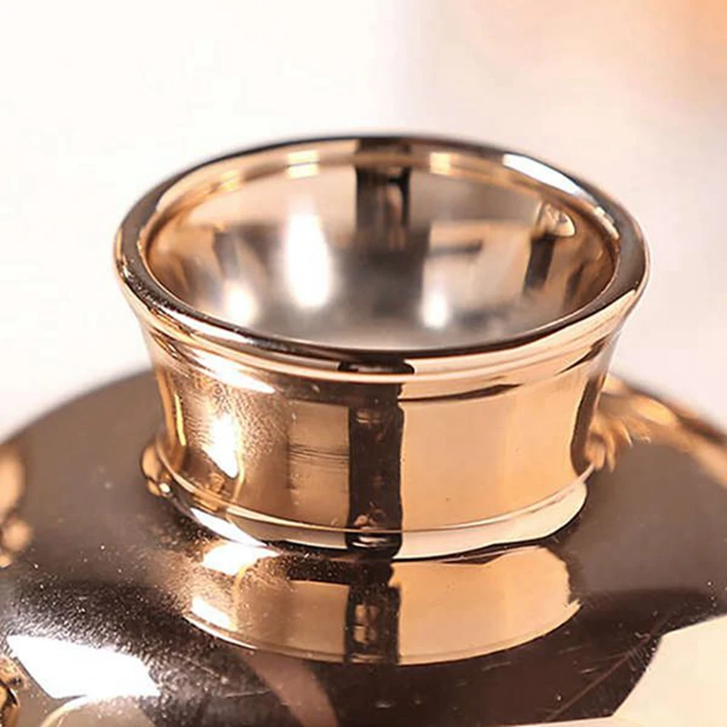 2 упаковки Стеклянных ВАЗ Скандинавская гальванизированная Золотая ваза