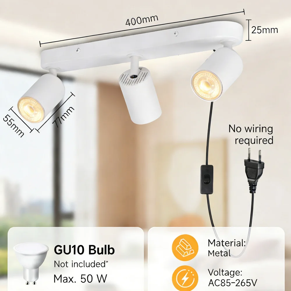 

Потолочные светильники CHENBEN GU10 90-260В