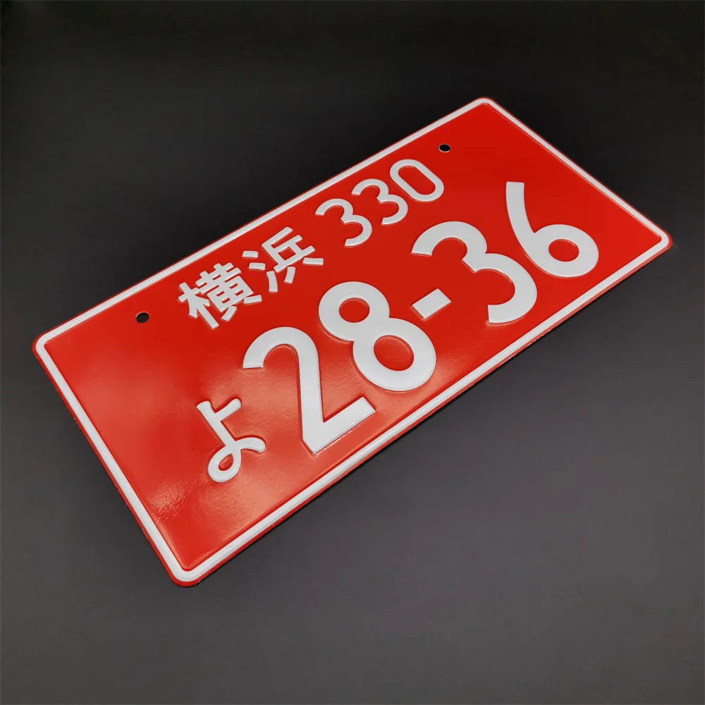 

New Design Universal Japanese License Plate Aluminum Tags For JDM Racing For Yokohama 330 Decoration Car Motorcycle Acces