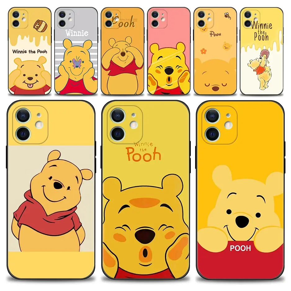 Phone Case For Apple iPhone 13 12 11 Pro Max 13Mini XS Max XR X 7 8 6 6S Plus SE2022 Shell Fundas Cartoon Eat Honey Pooh Bear