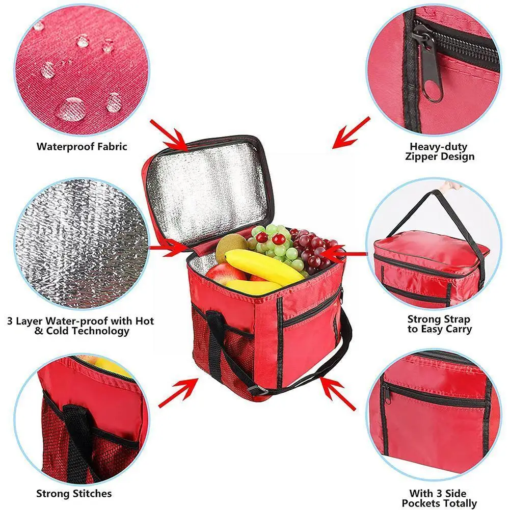 

Outdoor Camping Ice Bag Multi-function Insulation Ice Bag Cloth Picnic Bag Bag Ice Ice Oxford Insulation Portable X1r0