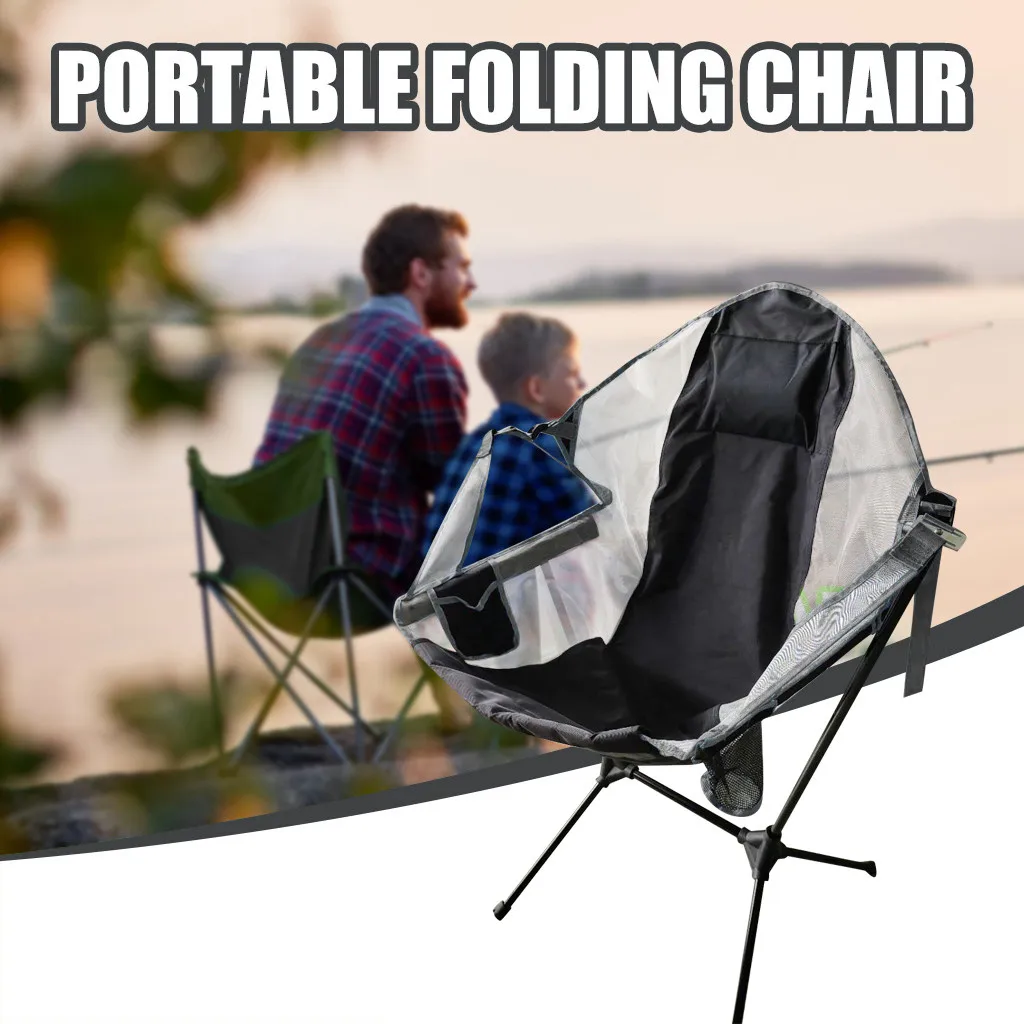 

Ultralight Chair Backpacking With Headrest Back Camping High White Wooden Chairs for Children White Office Chair No Wheels