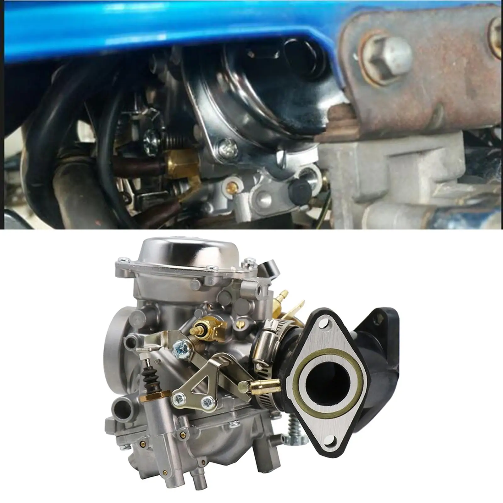 

26mm Carburetor Assy Adapter Carb Accessories Motorbike Set Fit for Yamaha XV250 1988-2014