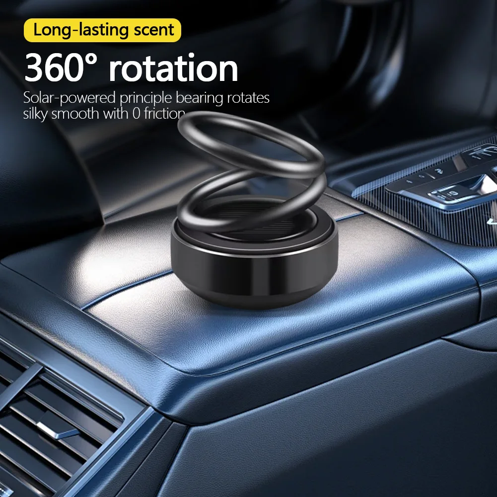 Солнечный автомобильный освежитель воздуха вращающийся диффузор для