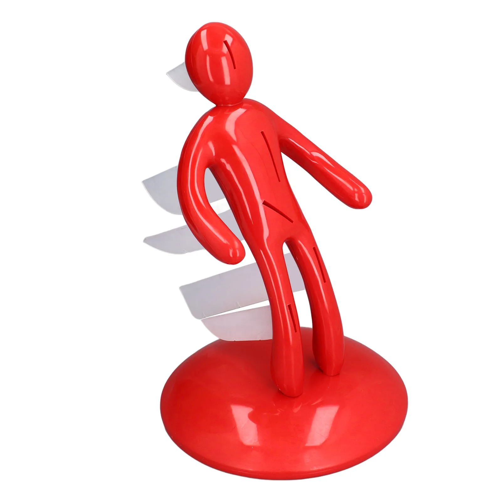

Red Human Shaped Knife Holder Multifunction Novelty Knife Holder Funny Kitchen Knife Holder