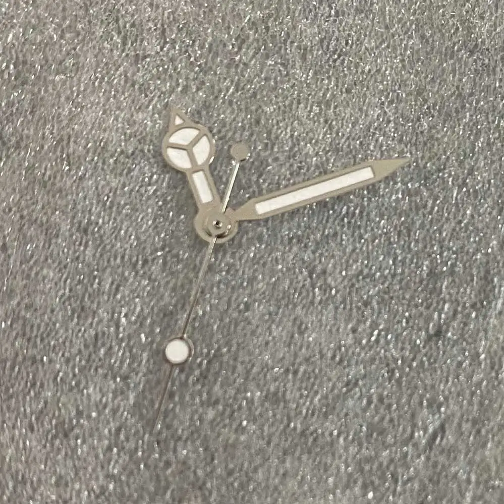 Watch Hands Accessories Silver Edge White Three-hands Watch Hands Green Glow Watch Hands Fit NH35 NH36 4R 7S Movement