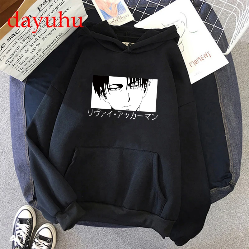 

New Shingeki No Kyojin Japanese Anime Hoodies Men Harajuku Attack on Titan Graphic Sweatshirt Titans Attack sudaderas