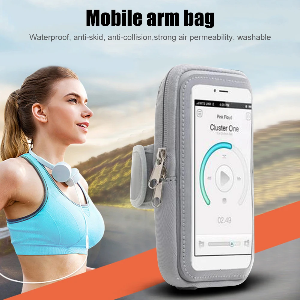 

Waterproof Outdoor Sports Phone Holder Arm Bag Touch Screen Men Women Universal Running Jogging Arm Case Mobile Cell Pouch Bags