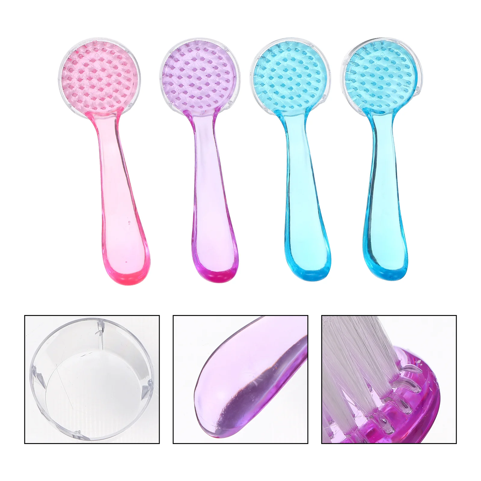 

Brush Pet Bathing Hamster Shower Bursh Hedgehogguinea Comb Cleanhandle Rabbit Brushes Cleanning Supplies Bath Hair Remover