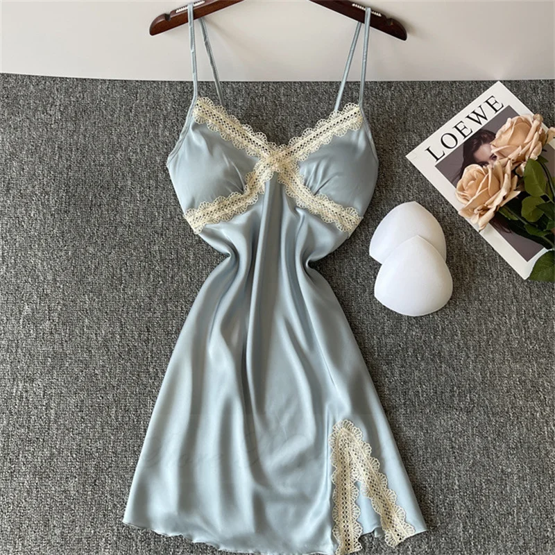 Кружевное женское домашнее платье