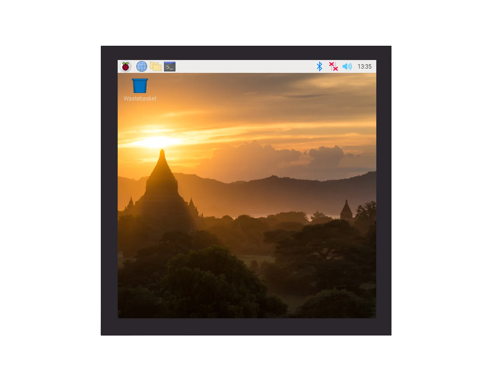 Фото Квадратный емкостный сенсорный ЖК-экран Waveshare 4 дюйма (C) для Raspberry Pi, 720×720, DPI, IPS, с защитным стеклом, низкое энергопотребление №2