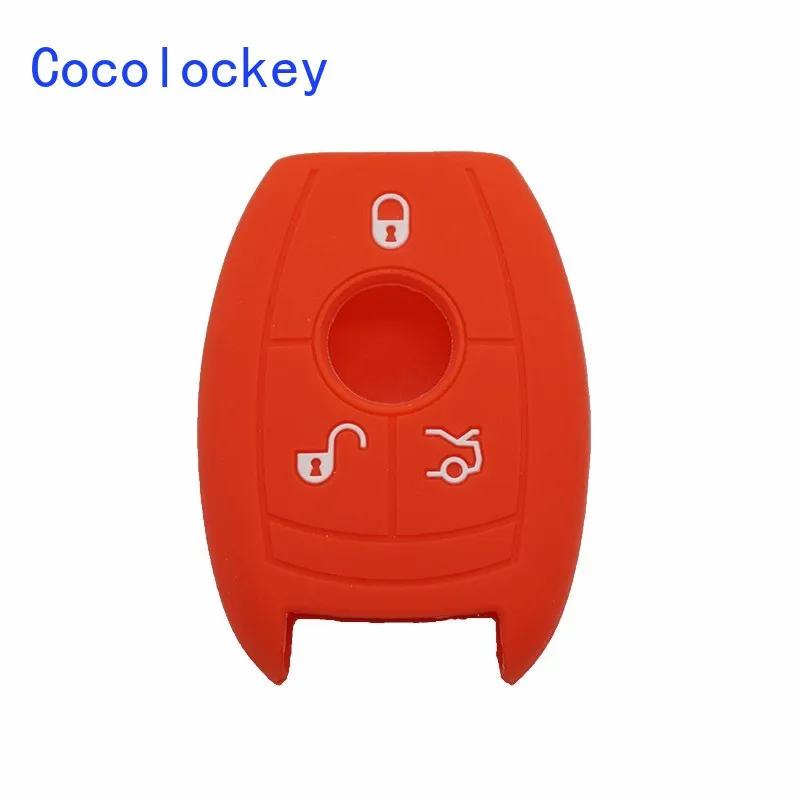 

Cocolockey Silicone Key Case Cover for Mercedes Benz CLS CLA GL C280 C300 E350 GL350 GLK350 S400 CLK350 CLK550 3 Buttons