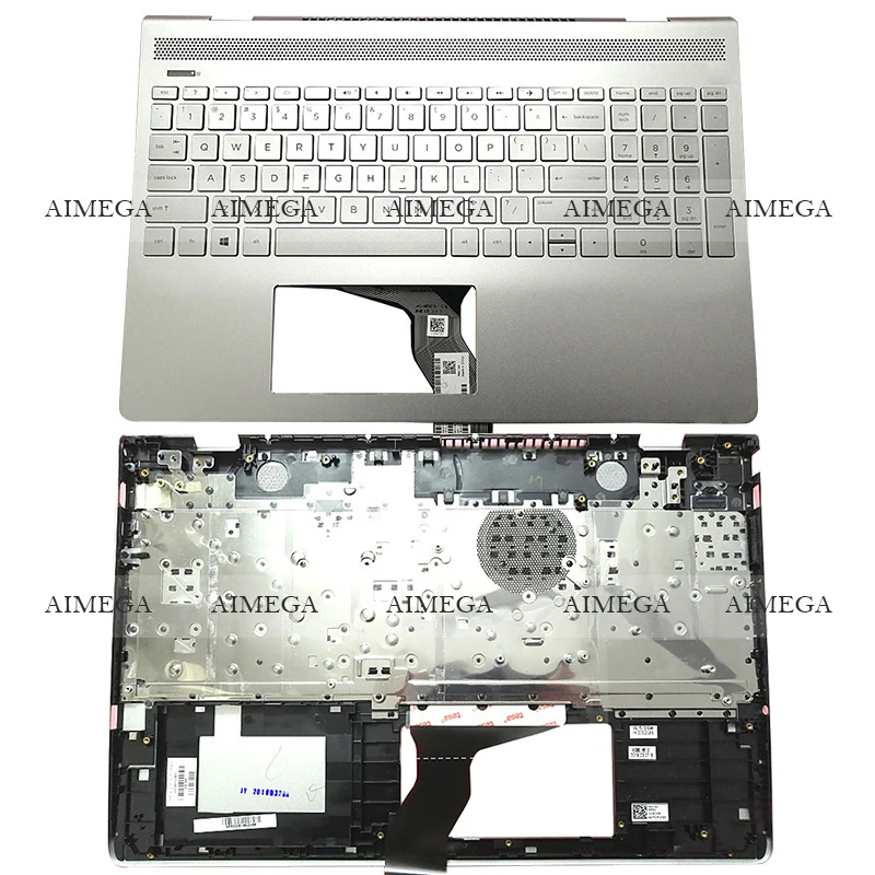 

For HP Pavilion 15-CK Series 15-CK010 TX 15-CK032TX Laptop Palmrest Upper Case English Keyboard L01927-001 Silver
