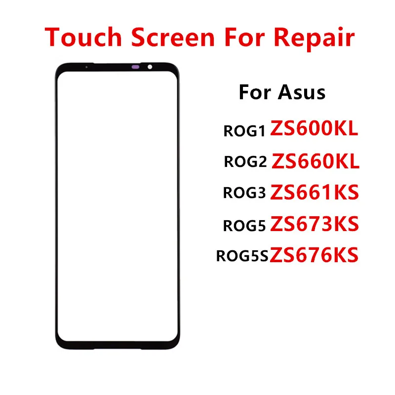 Сенсорный экран для Asus ROG Phone 5 5S 3 2 1 ZS673KS ZS676KS ZS661KS ZS660KL ЖК-дисплей переднее стекло