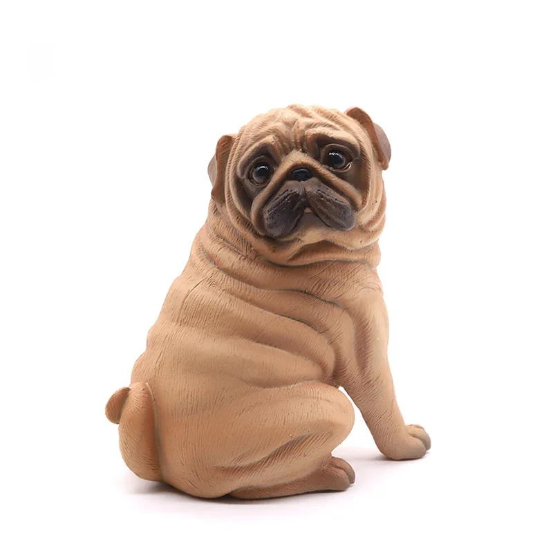 Имитация мопса собака Мопсы клоун украшения животное модель домашнего животного