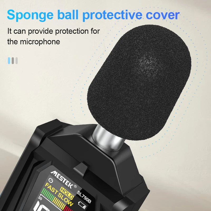 Mestek SL750B Измеритель уровня звука 30-130 дБ Прибор для измерения громкости A/C веса