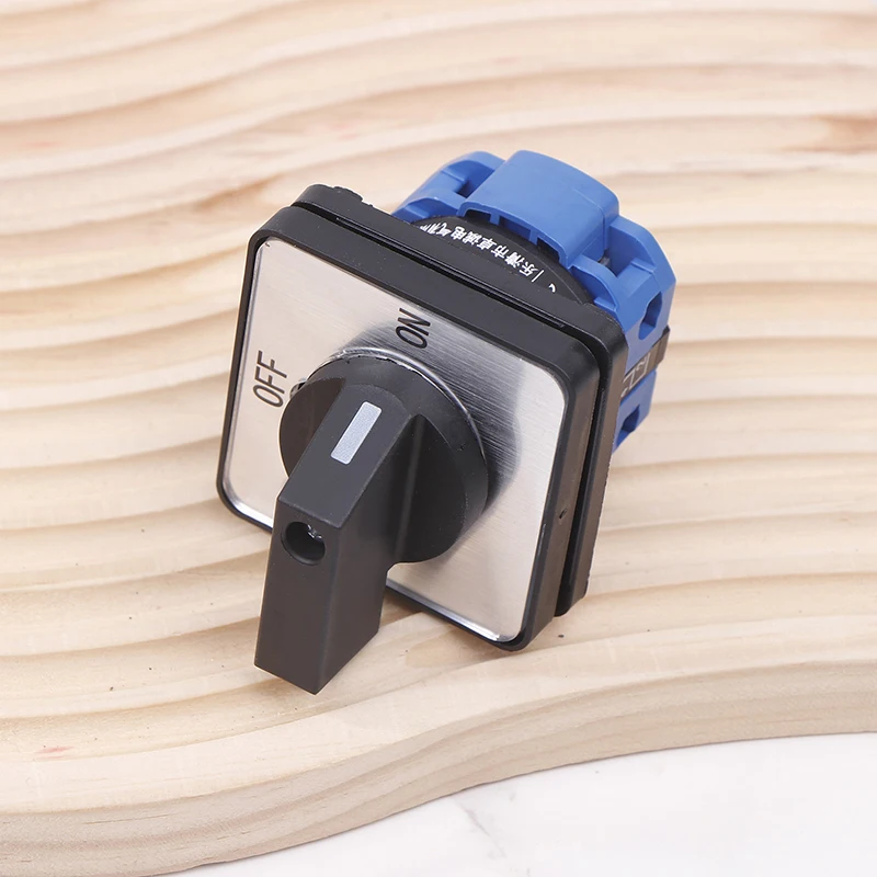 LW26-20 C02/1 Поворотный кулачковый переключатель ВКЛ/ВЫКЛ 2 полюса 4 клеммы 220 В 20 А для