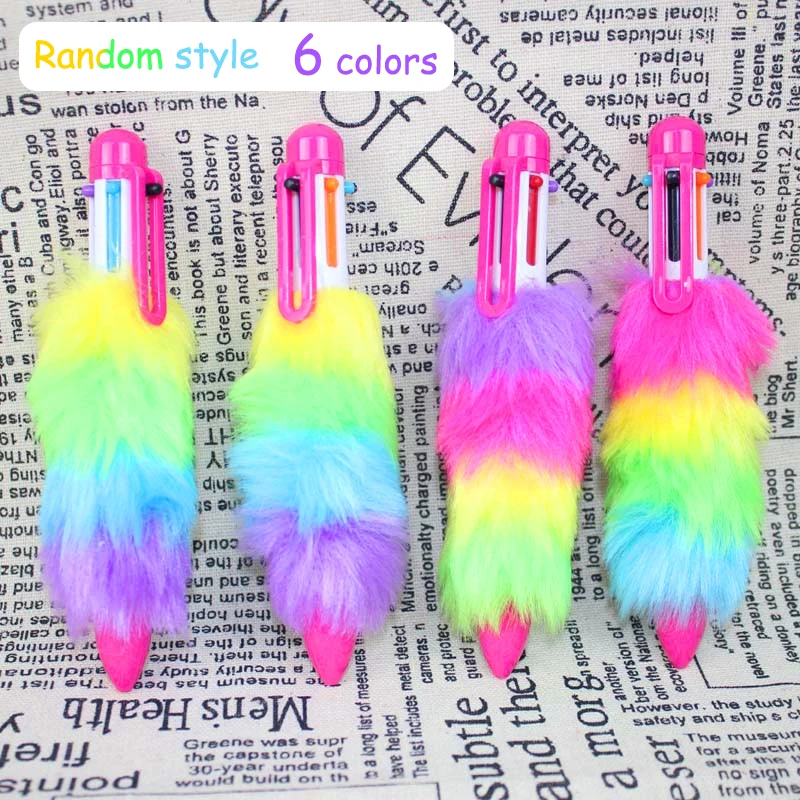 

6 Color in 1 Pen Stationery Ballpoint Pen School Supplies Office Accessories Pen