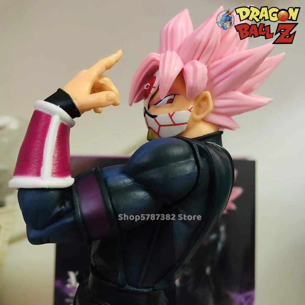 

Dragon Ball Z Anime GK Super Saiyan ROSE2 Masked Pink Goku 28cm Figue PVC Action Figure Model Toy Children's Gift