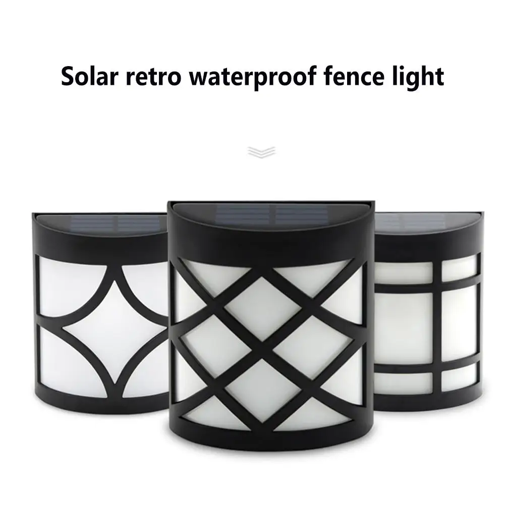 

Led Solar Wall Lamp Outdoor Ip55 Waterproof Garden Light For Yard Patio Garden Pathway Porch Decor