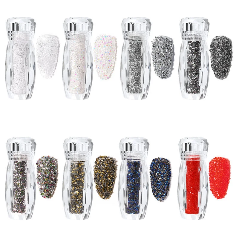 

Crystal Caviar Nail Art Beads Charms Tiny AB Micro Glass Balls Design Accessories Rhinestones Pixie Manicure Decoration Jewelry