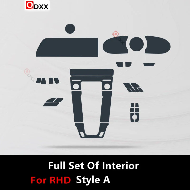 Прозрачная центральная консоль для салона автомобиля PORSCHE 911 19-22 992 фотопленка