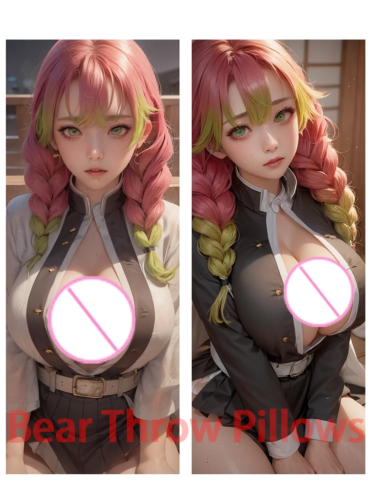 

Dakimakura anime дакимакура Аниме «убийца демонов» Dakimakura: Mitsuri иллюстрации с большой грудью двусторонняя печать в натуральную величину подушки для тела украшение