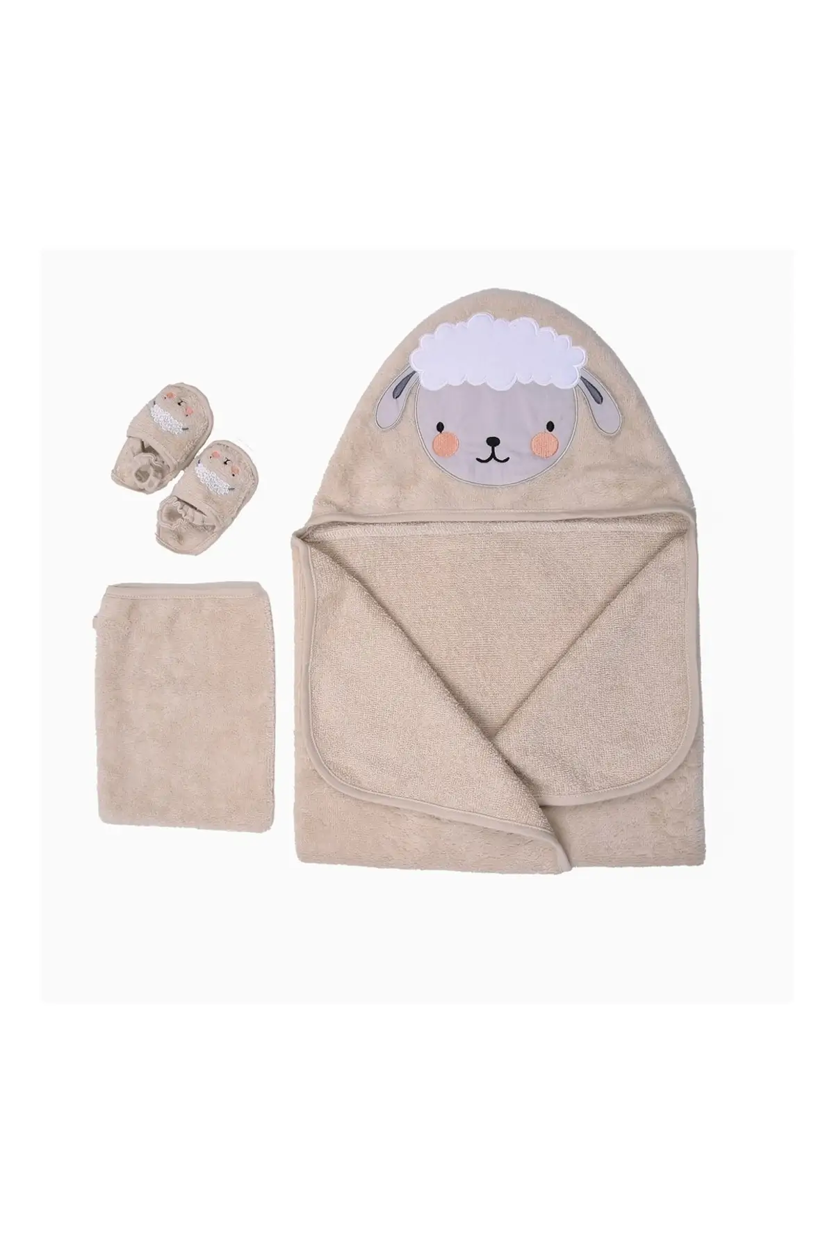 Lamb Terry Swaddle Pouch Set 100 Cotton Beige Baby Baby & Kids Bathroom Home & Furniture