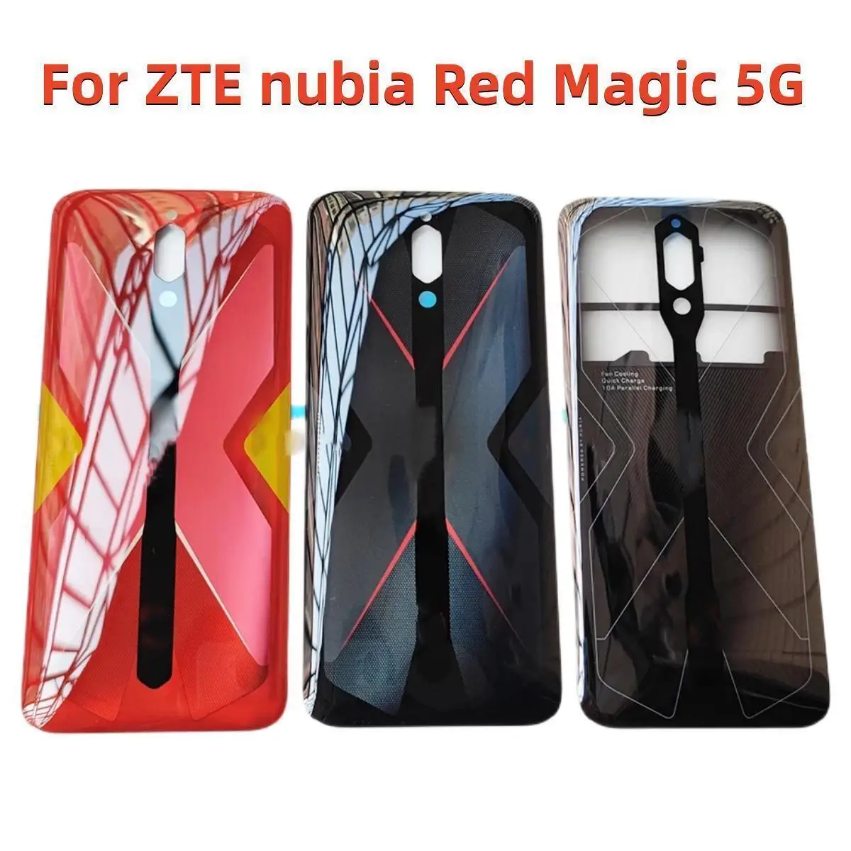 

Original Back Glass Cover For ZTE nubia Red Magic 5G, Back Door Replacement Battery Case, Rear Housing Cover