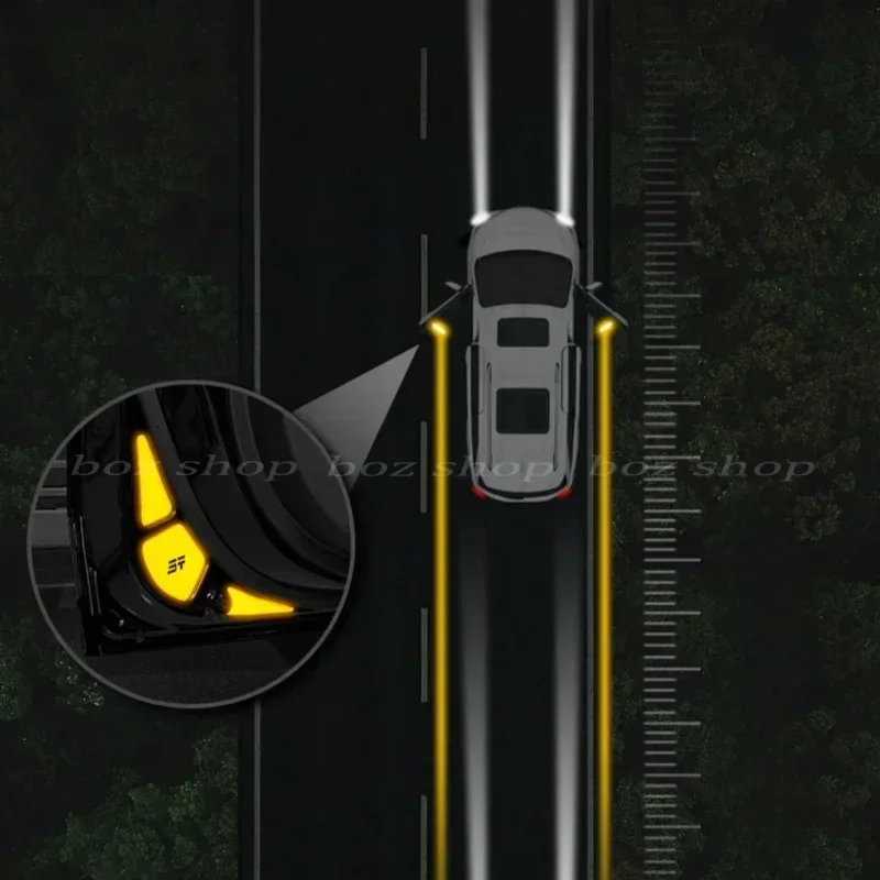 Для Jetour Traveler Shanhai T2 автомобильная светоотражающая предупреждающая наклейка на