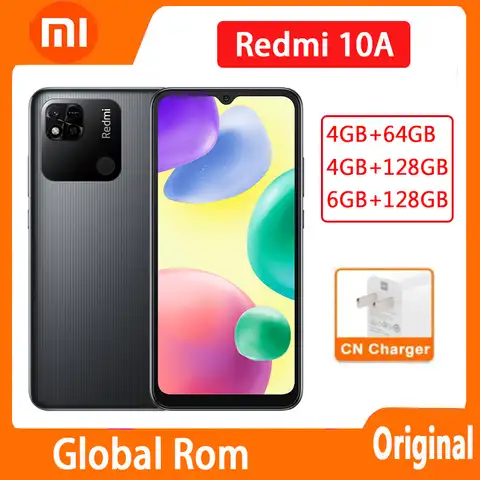 Смартфон Xiaomi Redmi 10A, глобальная прошивка, Процессор MTK Helio G25, аккумулятор 5000 мАч, Google Play
