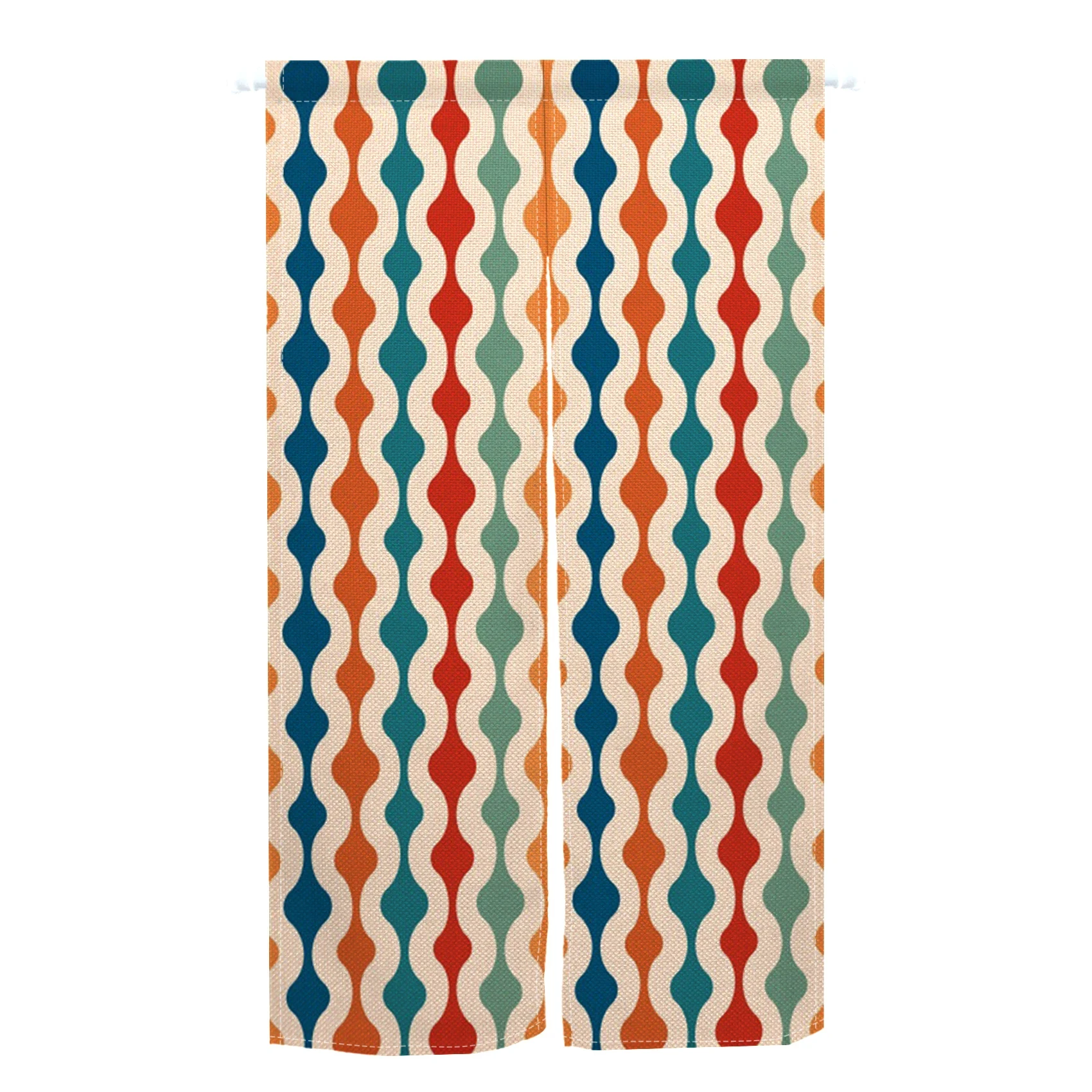 Красочная Вертикальная полосатая дверная занавеска японская для двери спальни