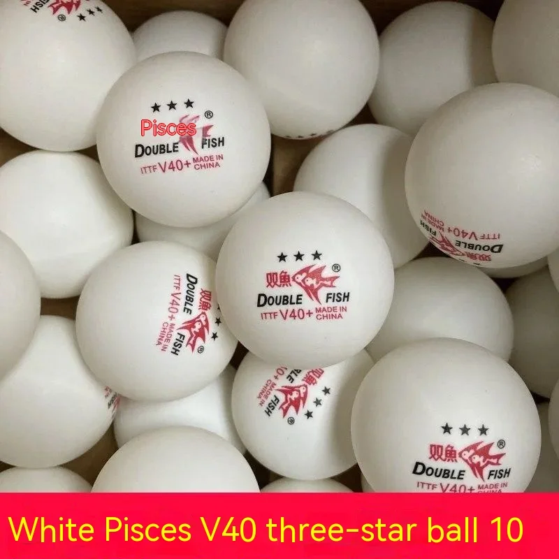 

Pisces Three star table tennis V40+ new material big ball arena match training ball 3-star yellow white