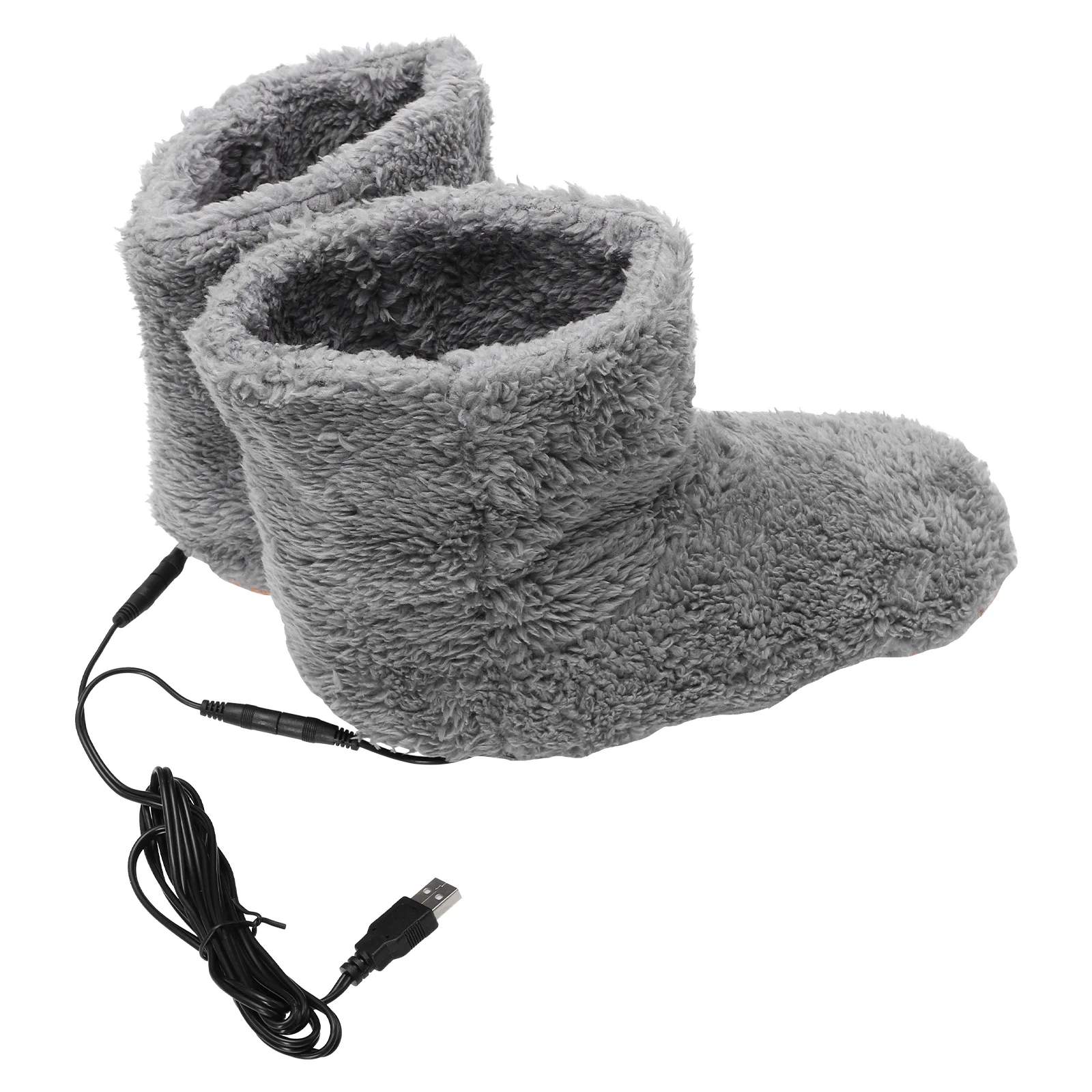 

Electric Warm Shoes Socks Men Useful Couple Feet Warmer Winter Supply Heating Pad Fluff Women's USB