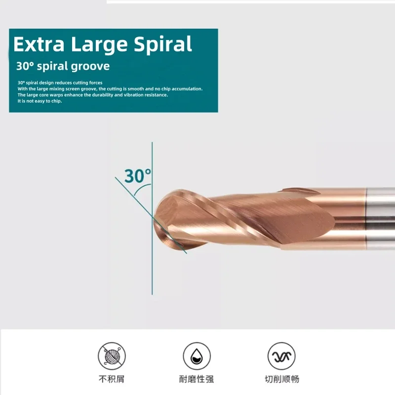 Рисунок 6 - HRC55 шариковые концевые фрезы с покрытием из стали