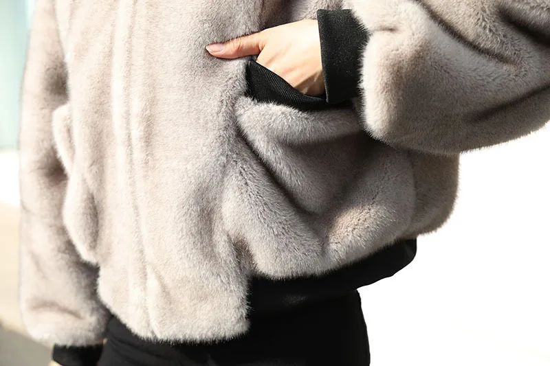 2022 autumn and winter new mink fur coat women's young Korean fashion fur mink coat