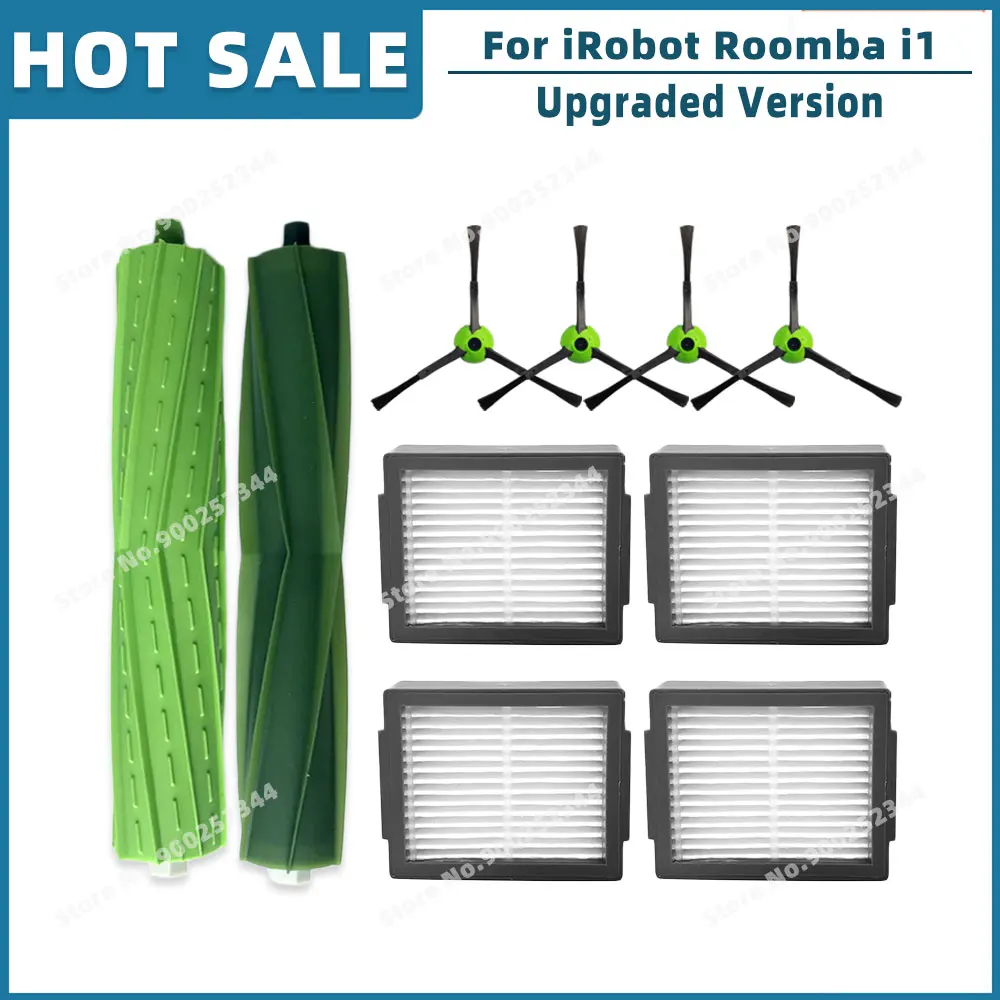 

Совместимость с роботом-пылесосом iRobot Roomba i1 (i1152) i1+, запасные части, аксессуары, основная боковая щетка, фильтр Hepa, мешок для пыли