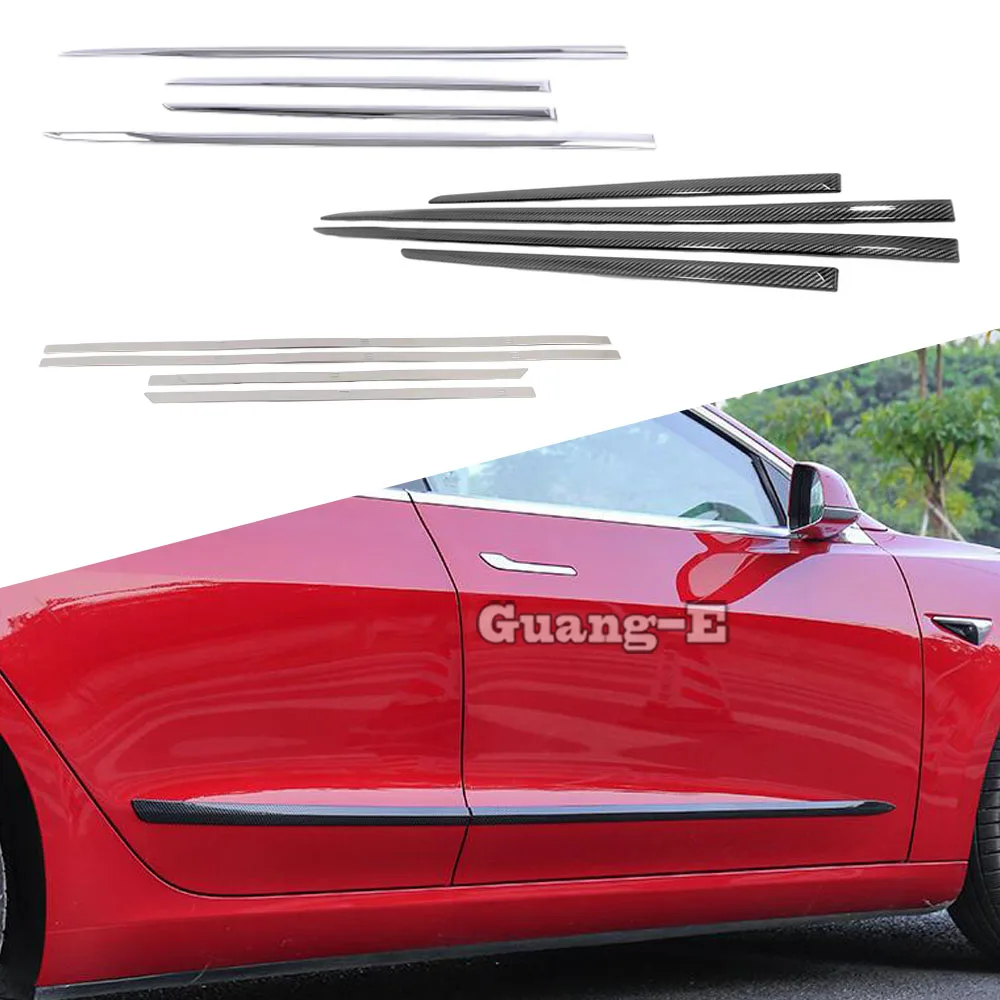 

Обнаружитель рамы бампера, боковая дверь, Обложка корпуса, клейкие полосы, 4 шт. для Tesla Model 3, 2017, 2018, 2019, 2020, 2021, 2022, 2023