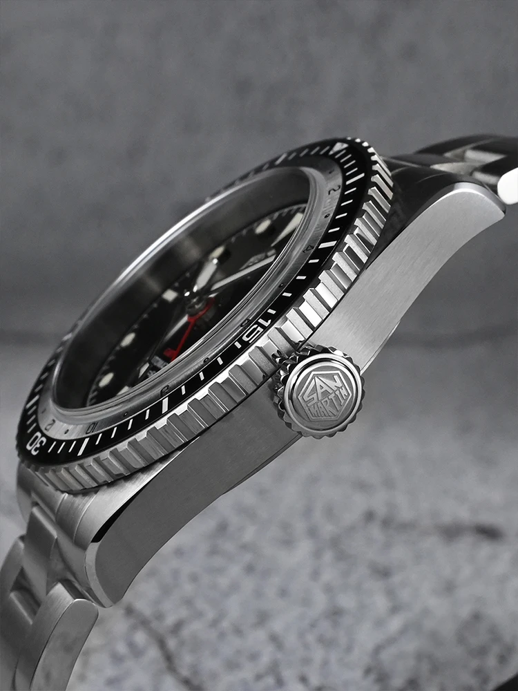 San Martin 2023 New Men Watches Luxury Sports Diving Watch Japan NH34 GMT Business Automatic Mechanical Sapphire Waterproof 200m
