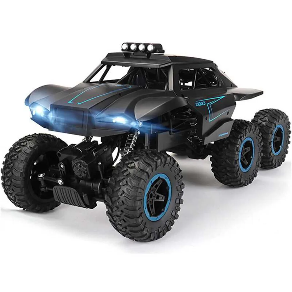 Enlarge 1/12 6WD Off-road RC Car Truck 2.4G Radio Controlled Car with Headlight Electric Vehicle Models Toys for Children