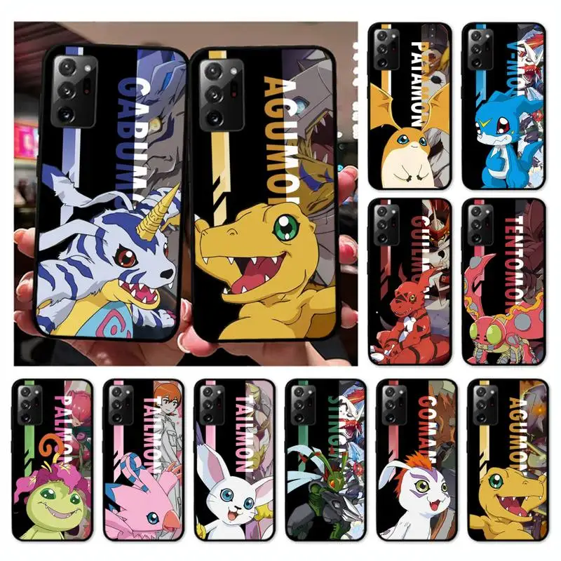 

Digital Monster Digimon Phone Case for Samsung Note 5 7 8 9 10 20 pro plus lite ultra A21 12 72 cover