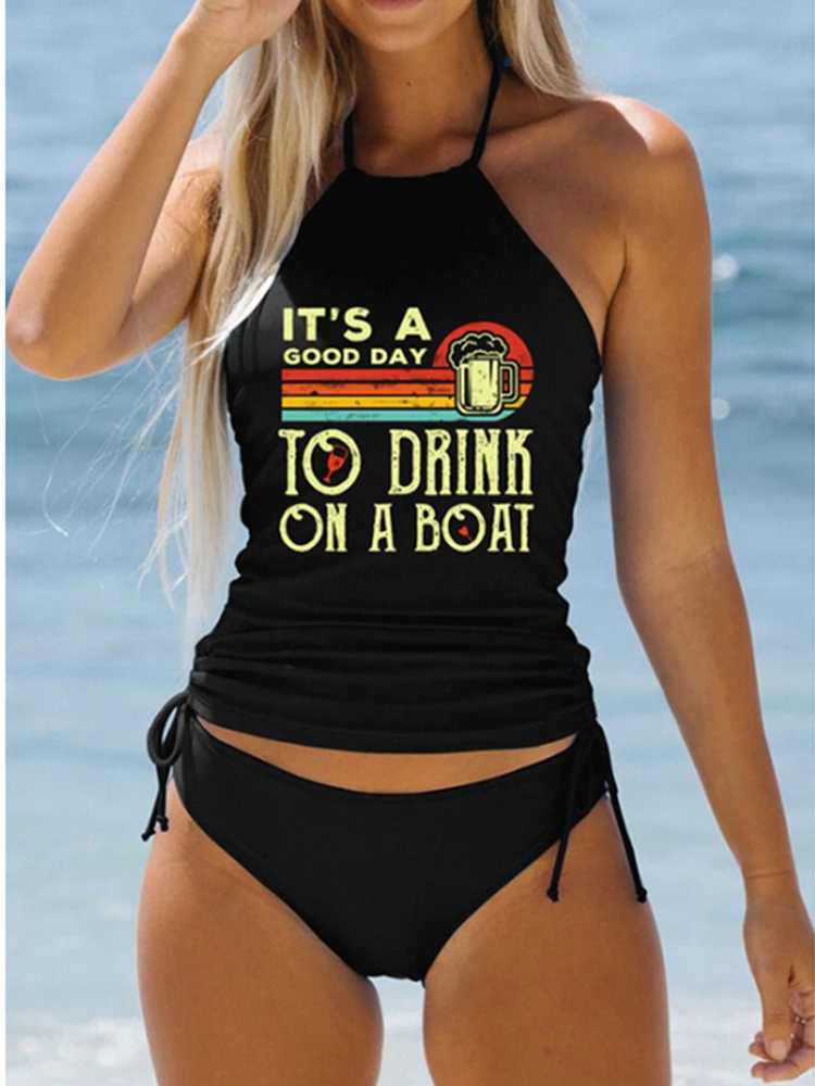 

Swimwear Women High Waist Print Split Push Up Swim Top And Shorts Bikini Set Sexy Swimwear Swimsuit Beachwear Купальник Женский