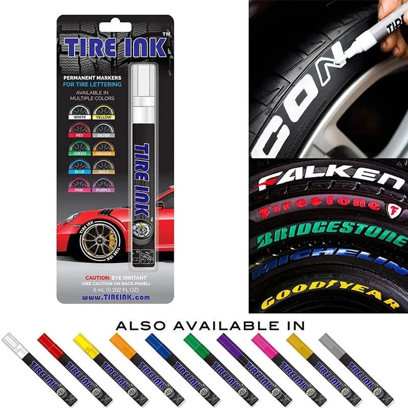 1 PC Car Tire Graffiti Paint Pen Waterproof Non-Fading Tire Paint Pen Non-toxic Durable Marker Pen Auto Tyre Letters Repair Pens