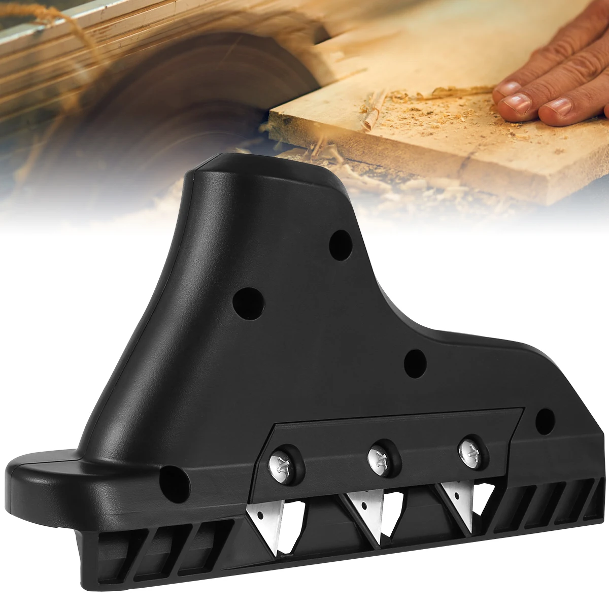 

Рубанок с тремя лезвиями, эргономичный рубанок, портативный резак для гипсокартона, быстрая и безопасная отделка кромок