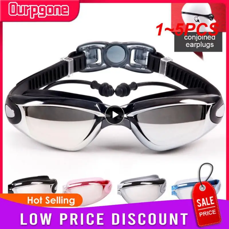 

1~5PCS New Professional Adult Anti-fog UV Protection Lens Men Women Swimming Goggles Waterproof Adjustable Silicone Swim Glasses