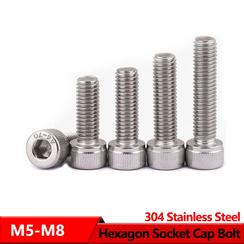 

Винты из нержавеющей стали 304 с шестигранной головкой DIN912 Головка сыра внутри шестигранный болт M5 M6 M8