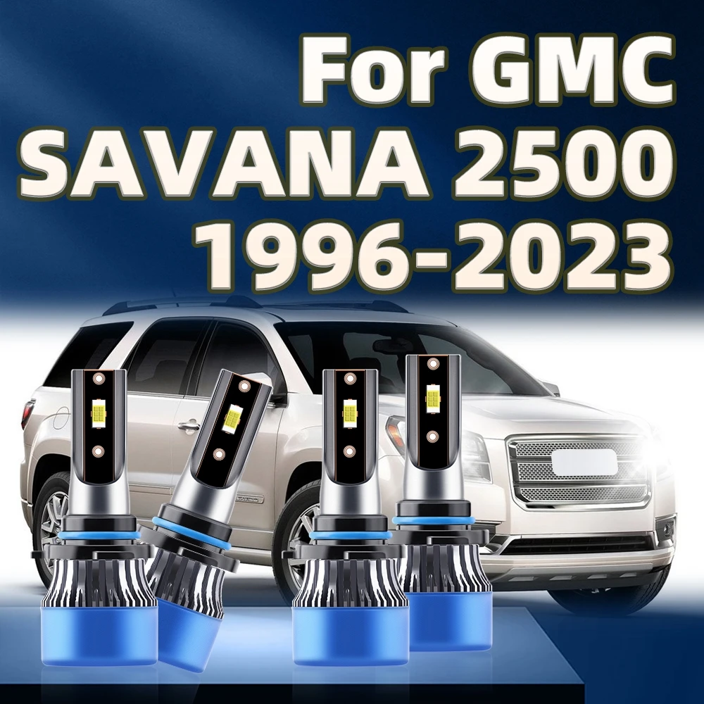 

Автомобильные светодиодные фары 38000LM 6000K HB3 HB4 9005 9006 фотолампа для GMC SAVANA 2500 1996 97 98 99 2000 2001 2002 2003 2004-2023