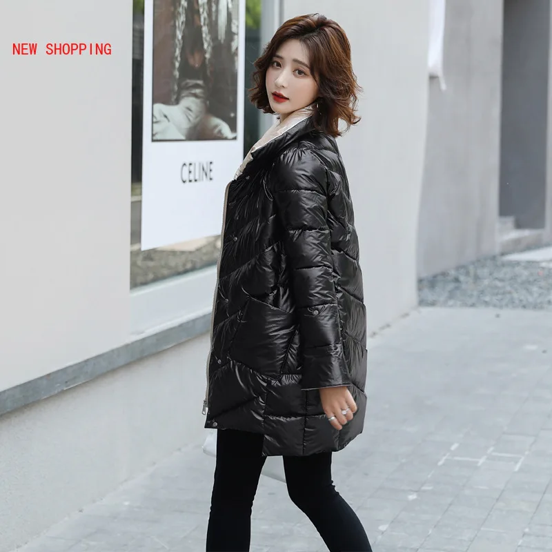Parka Women New Winter Down Jacket Women Coat Long Hooded Outwear Female Parka Thick Cotton Padded Female Basic Coats Overalls